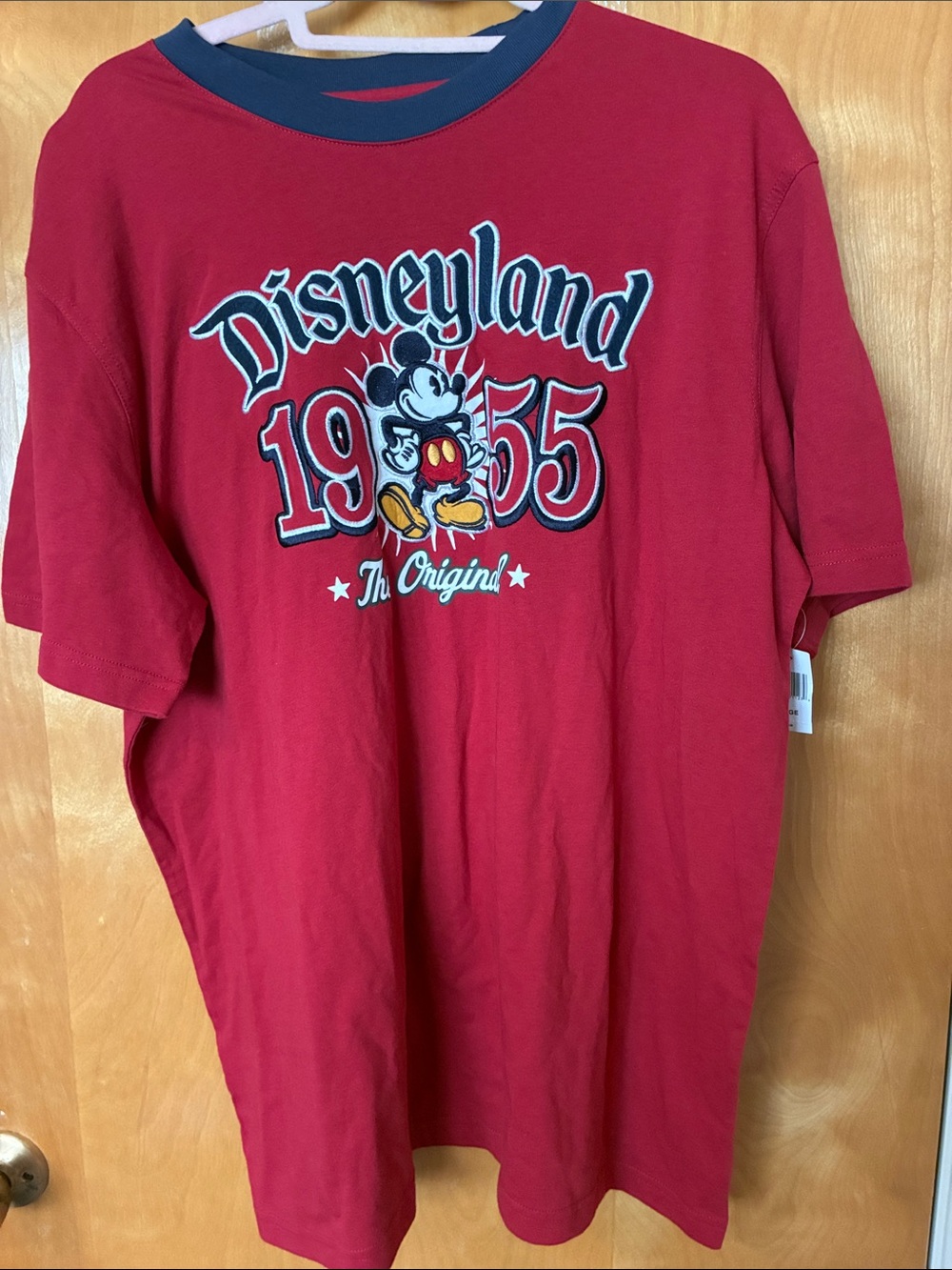 Disneyland 1955 Mickey Graphic Tee - Red Sz L